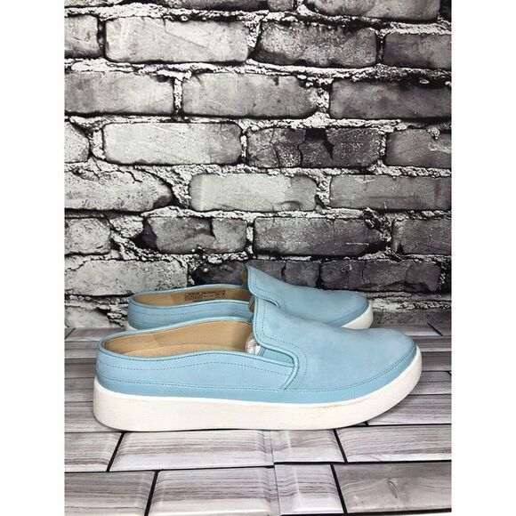 Vionic Effortless Porcelain Blue Suede Leather Comfort Shoes Women 8.5M US/40EU - Picture 1 of 15